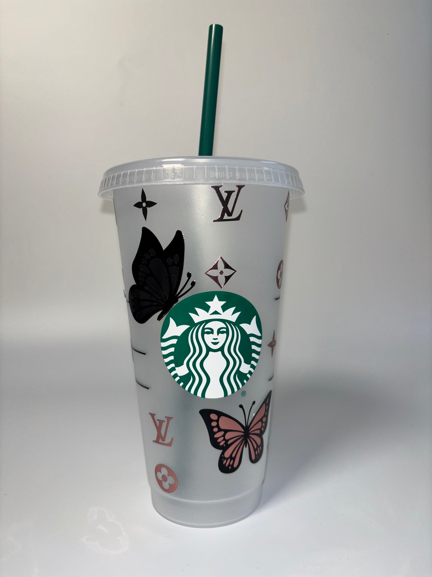 Personalised LV Butterfly Starbucks Cup