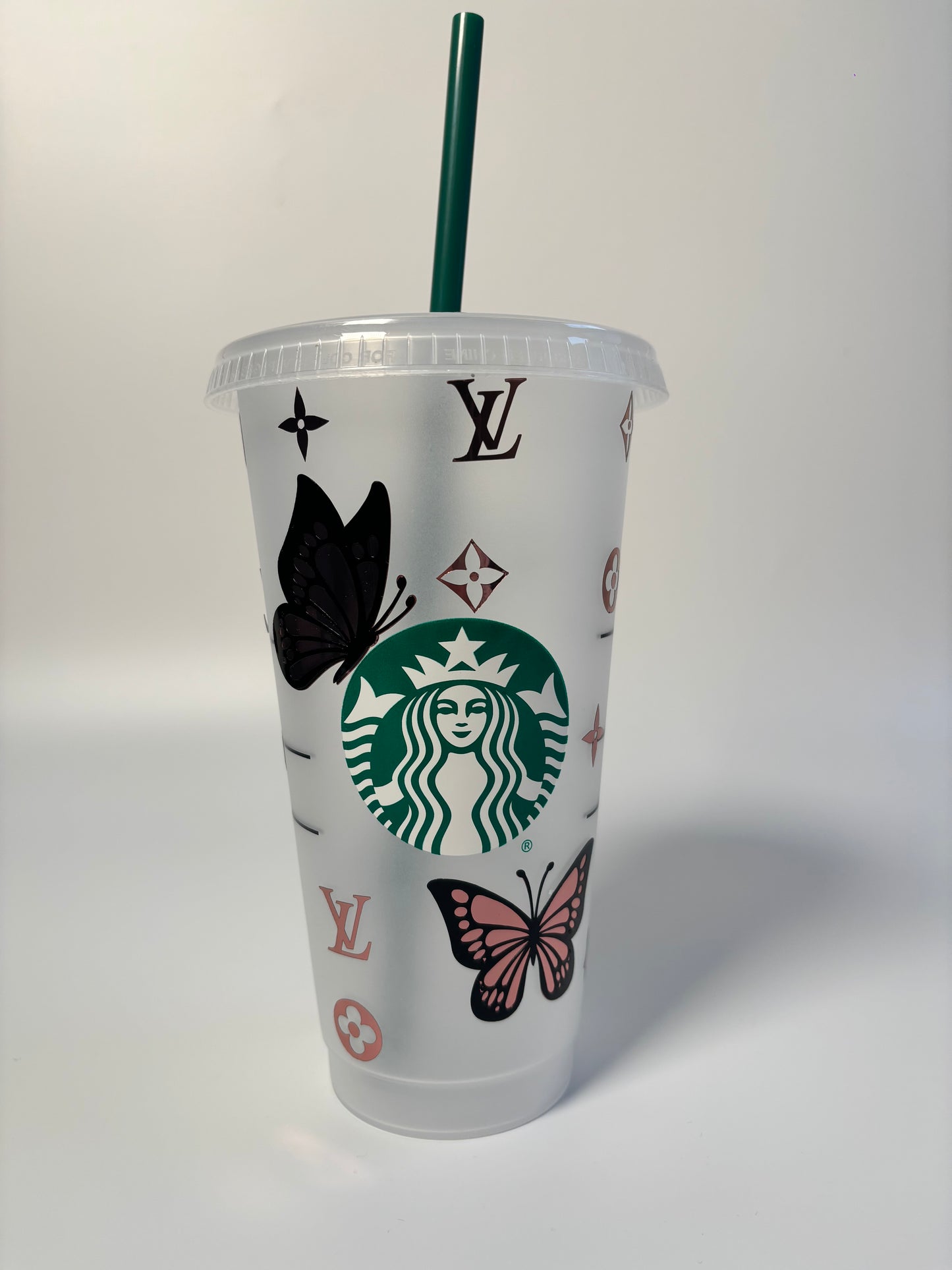 Personalised LV Butterfly Starbucks Cup