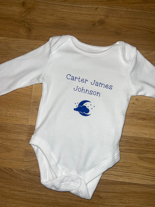 Personalised Name Pregnancy Baby Grow