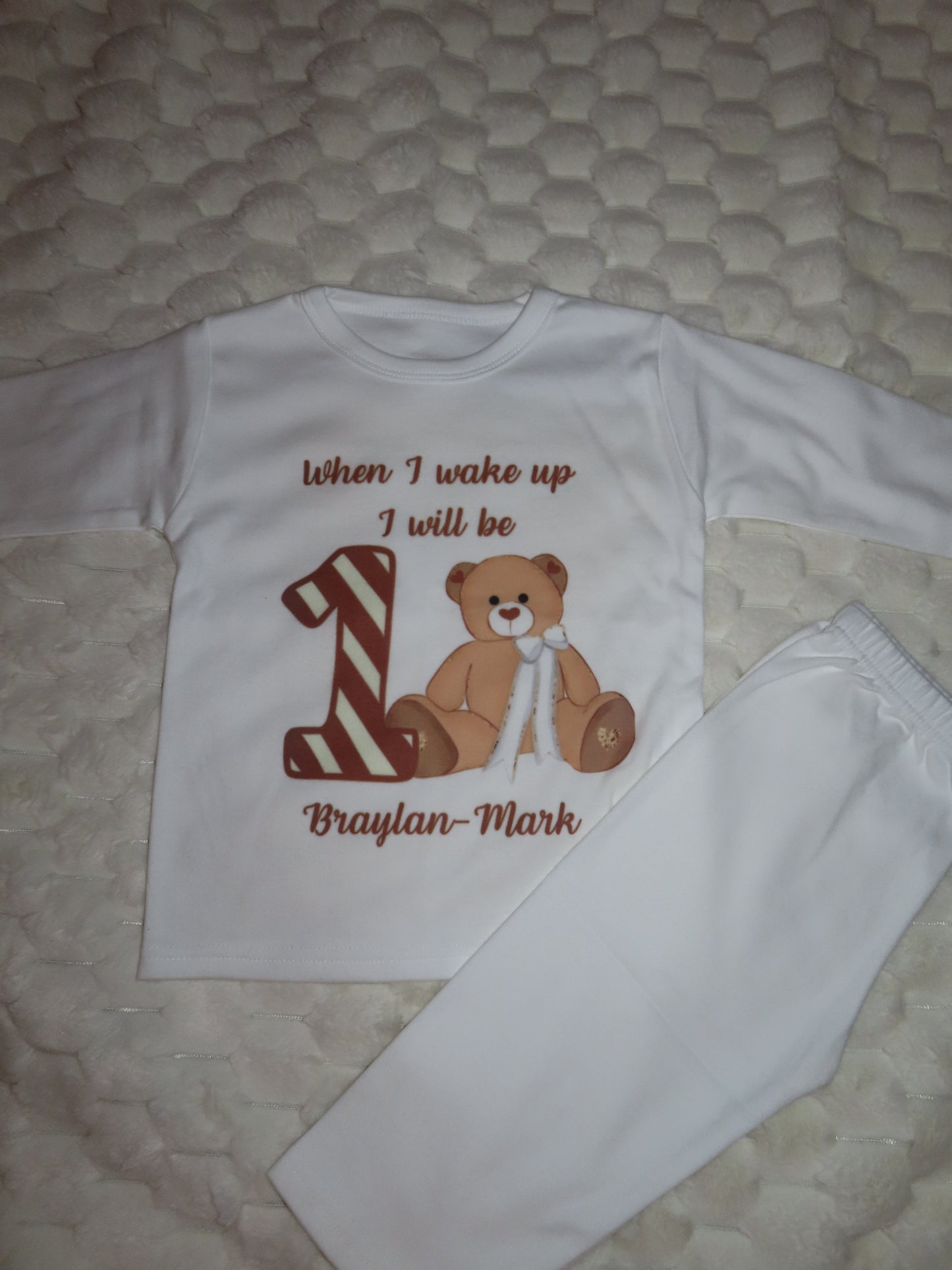 ‘When I wake up I will be…’ Unisex Pyjamas