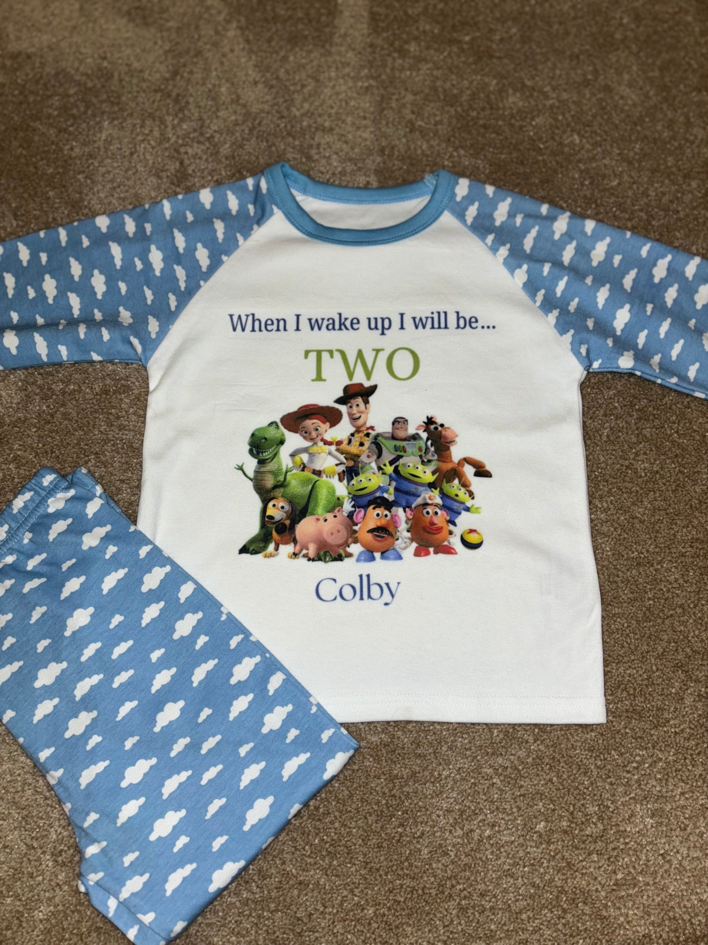 ‘When I wake up I will be…’ Boys Cloud Pyjamas