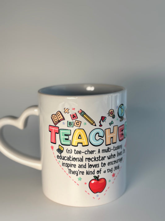 Teacher A Multitasking Educational Rockstar Novelty Ceramic Coffee Tea Cup Mug