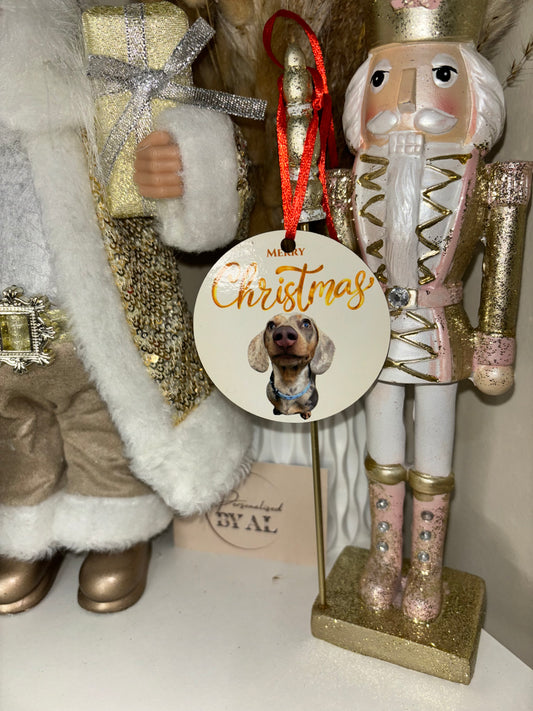 Personalised Pet Christmas Bauble