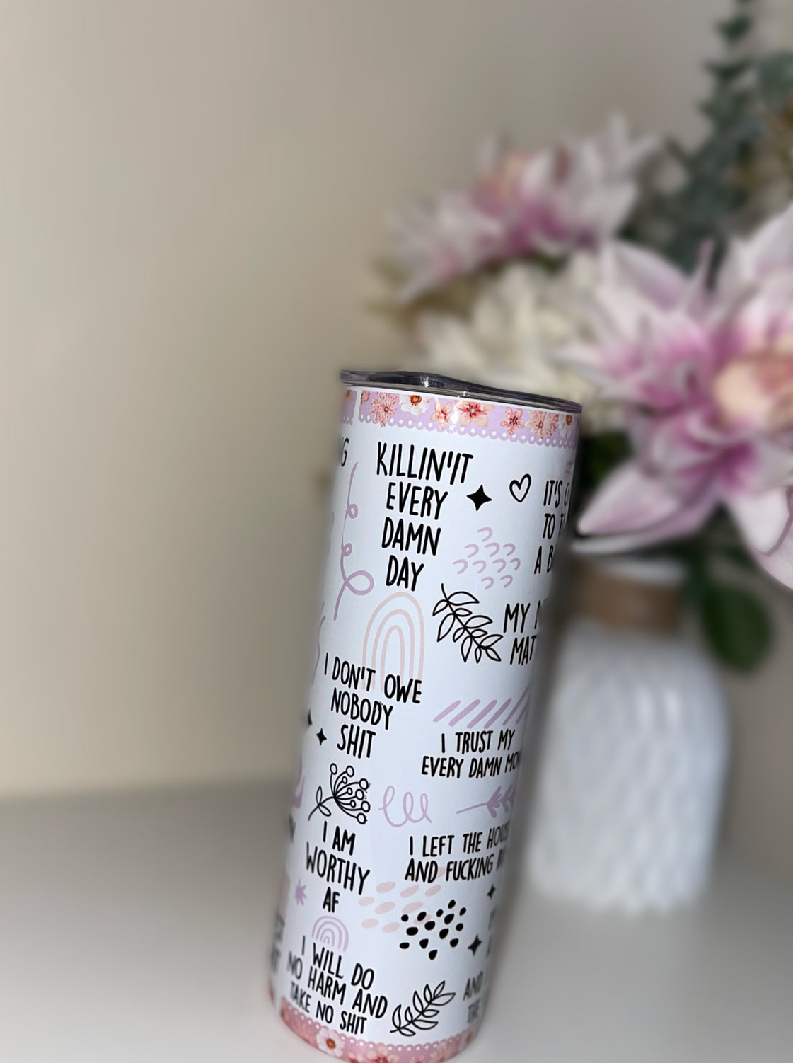 Self Love Affirmations 20oz Insulated Tumbler