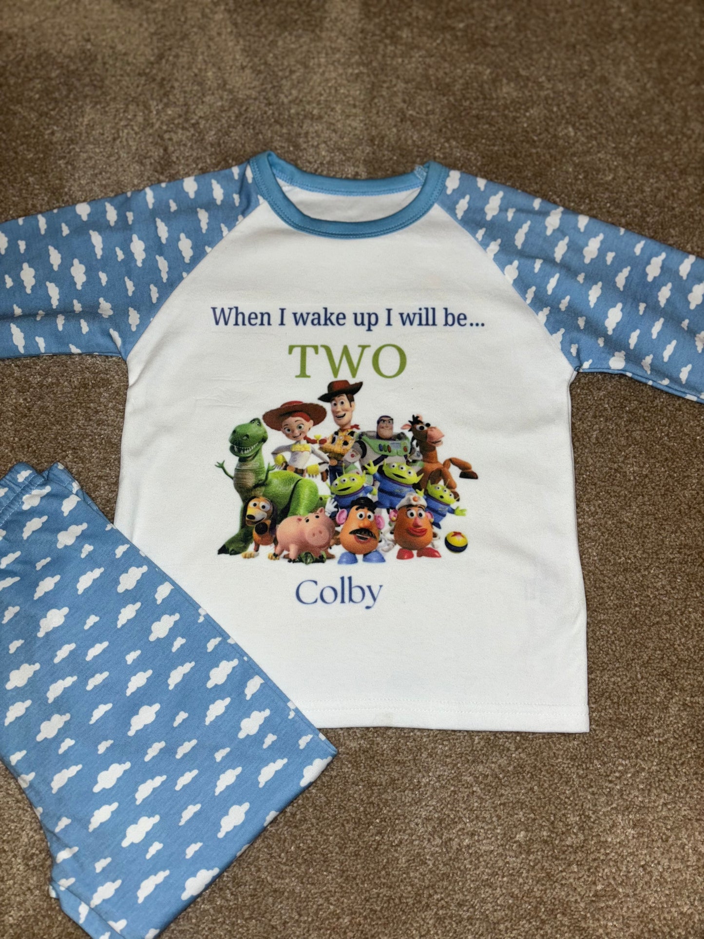 ‘When I wake up I will be…’ Boys Cloud Pyjamas