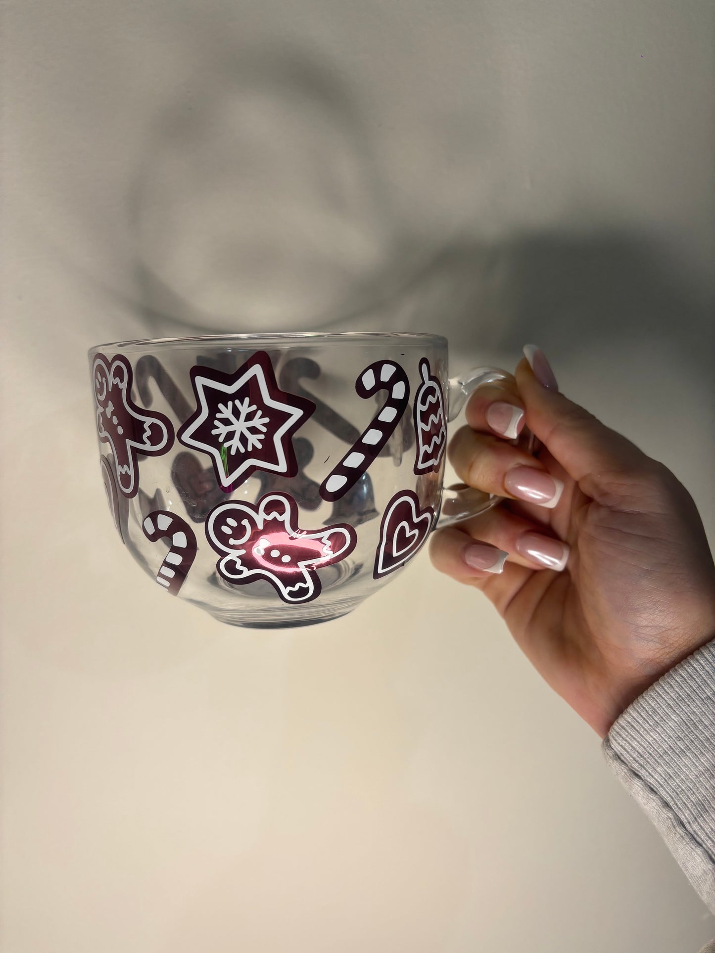 Christmas Cookie Large Glass Mug