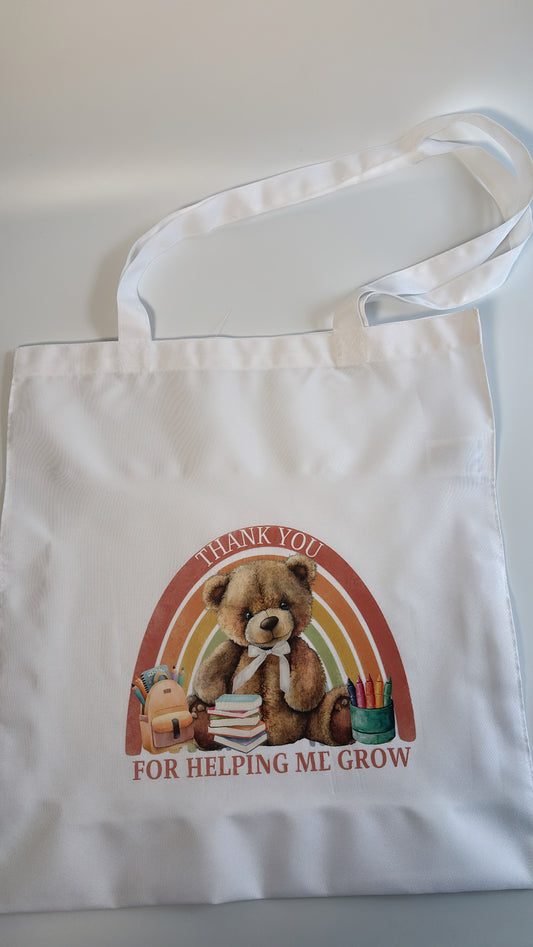 Thank You for Helping Me Grow - End of Term Teacher Tote Bag