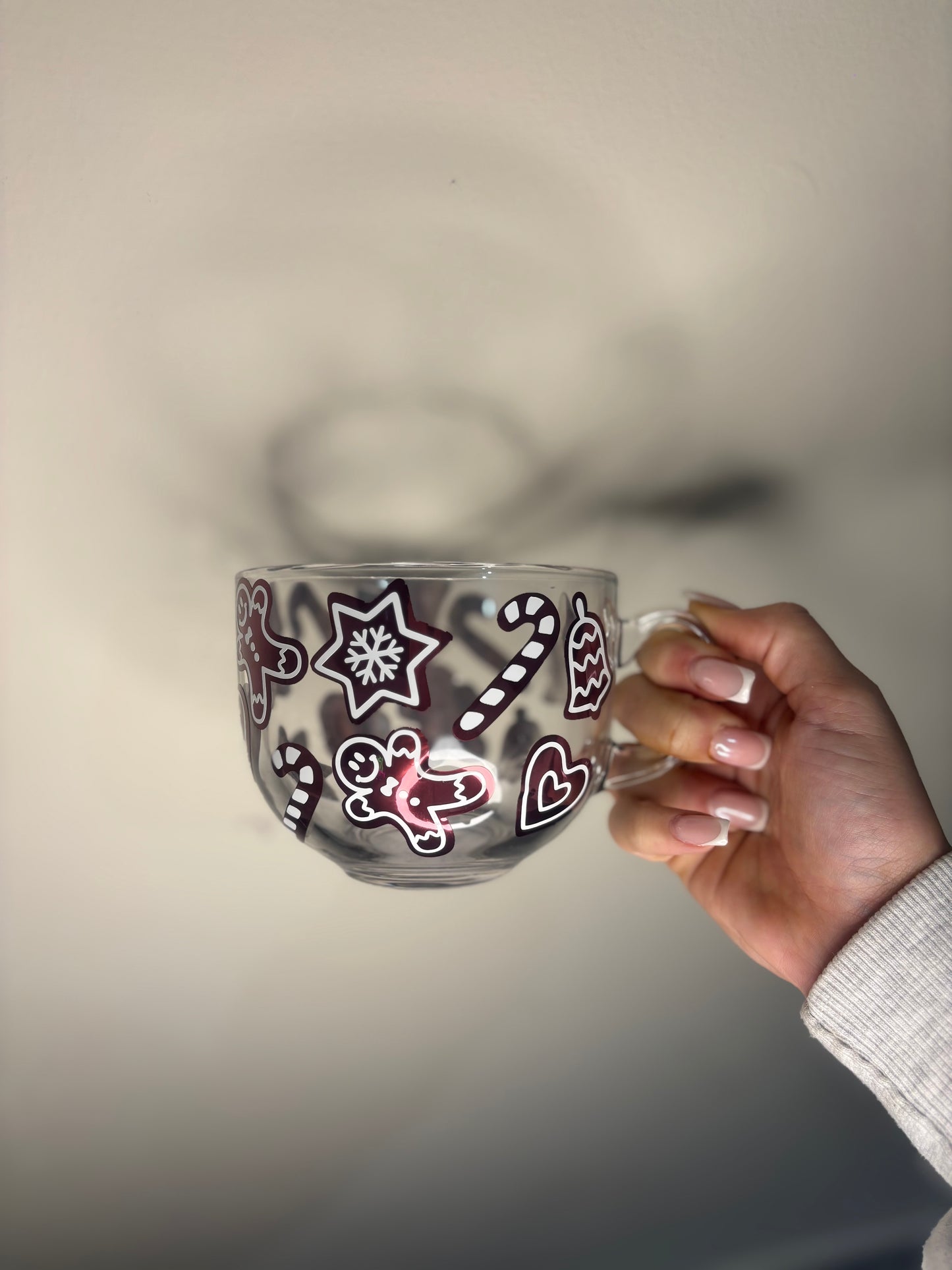 Christmas Cookie Large Glass Mug