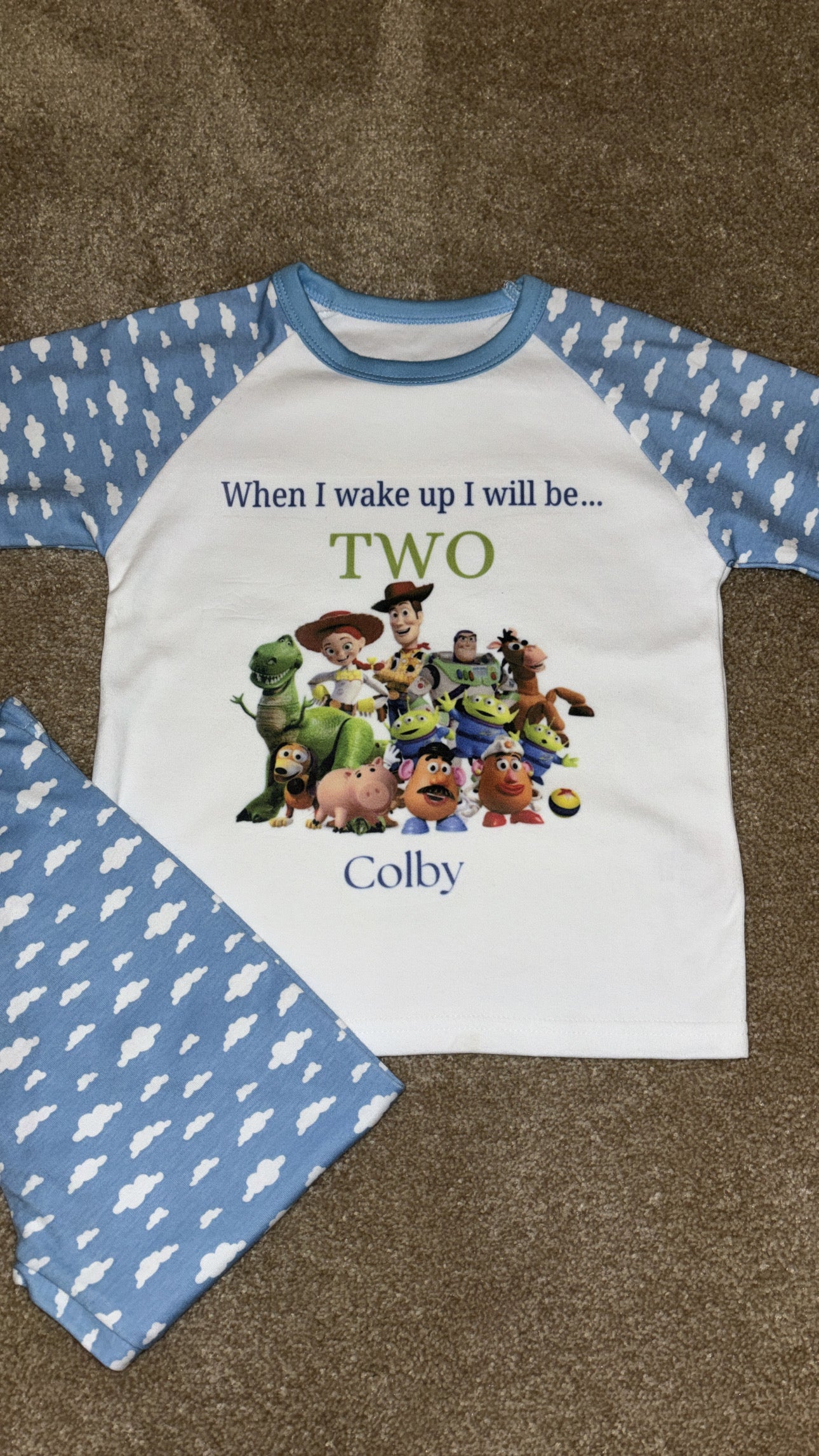 ‘When I wake up I will be…’ Boys Cloud Pyjamas