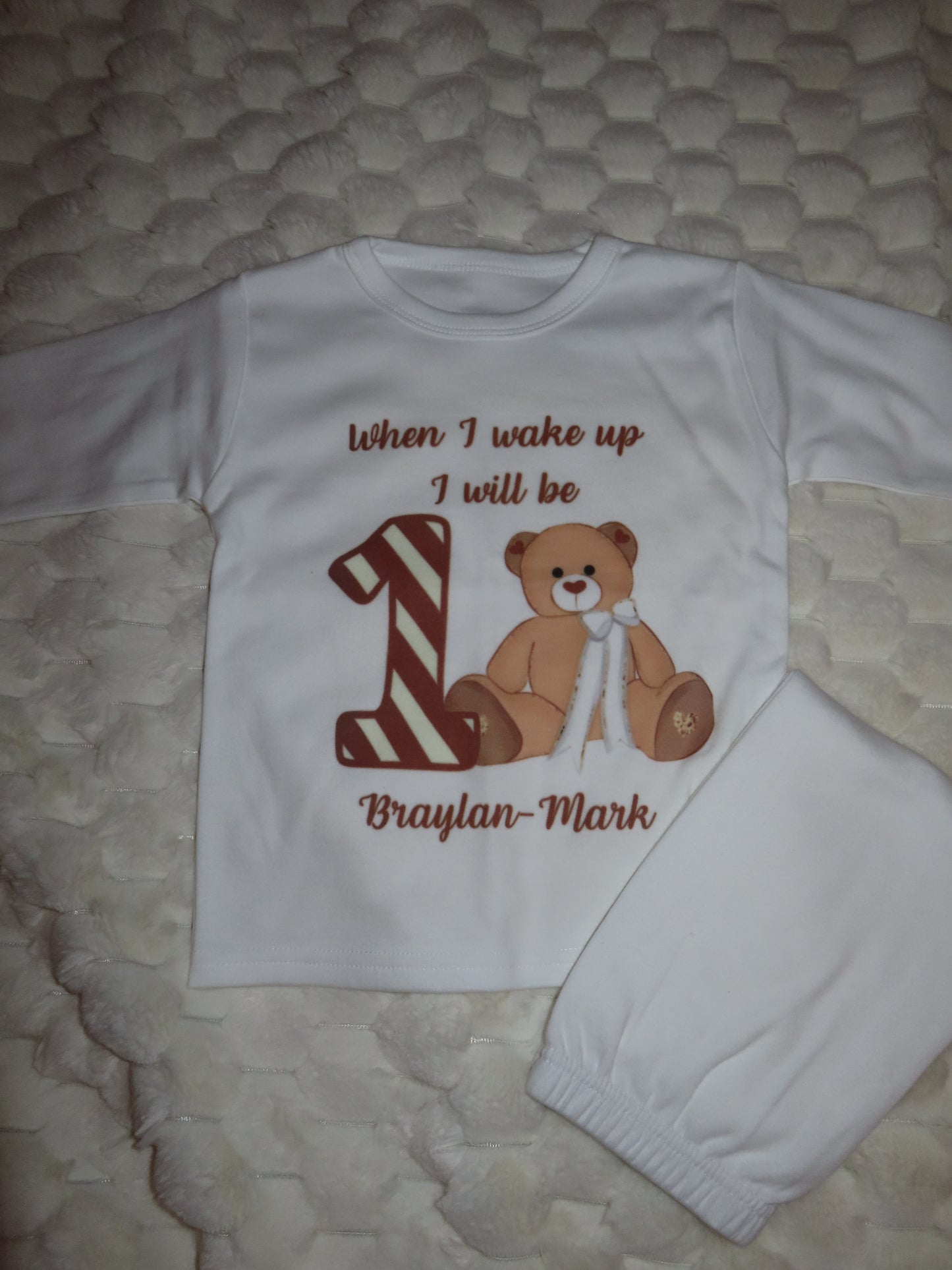 ‘When I wake up I will be…’ Unisex Pyjamas