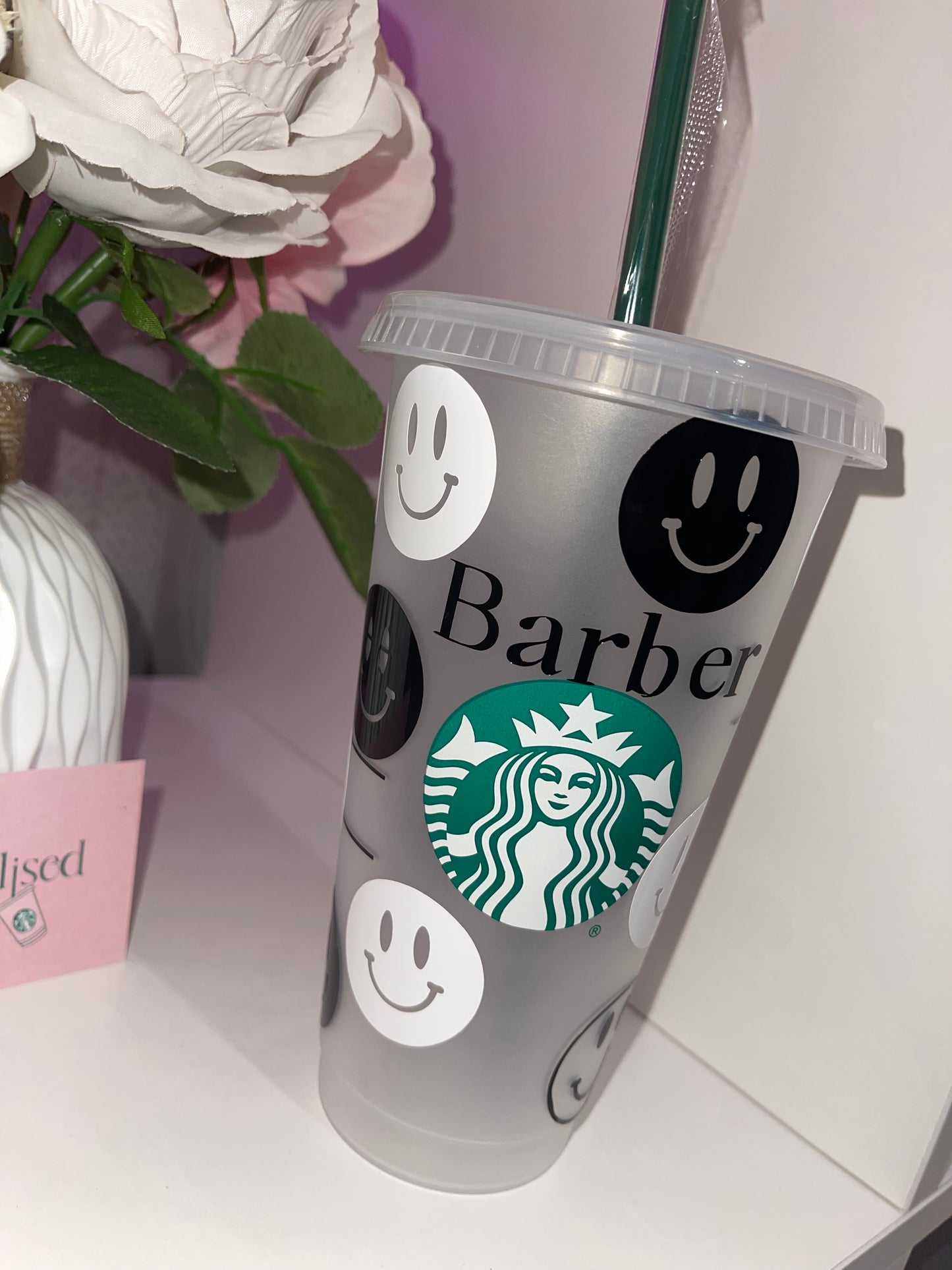 Personalised Smiley Starbucks Cup