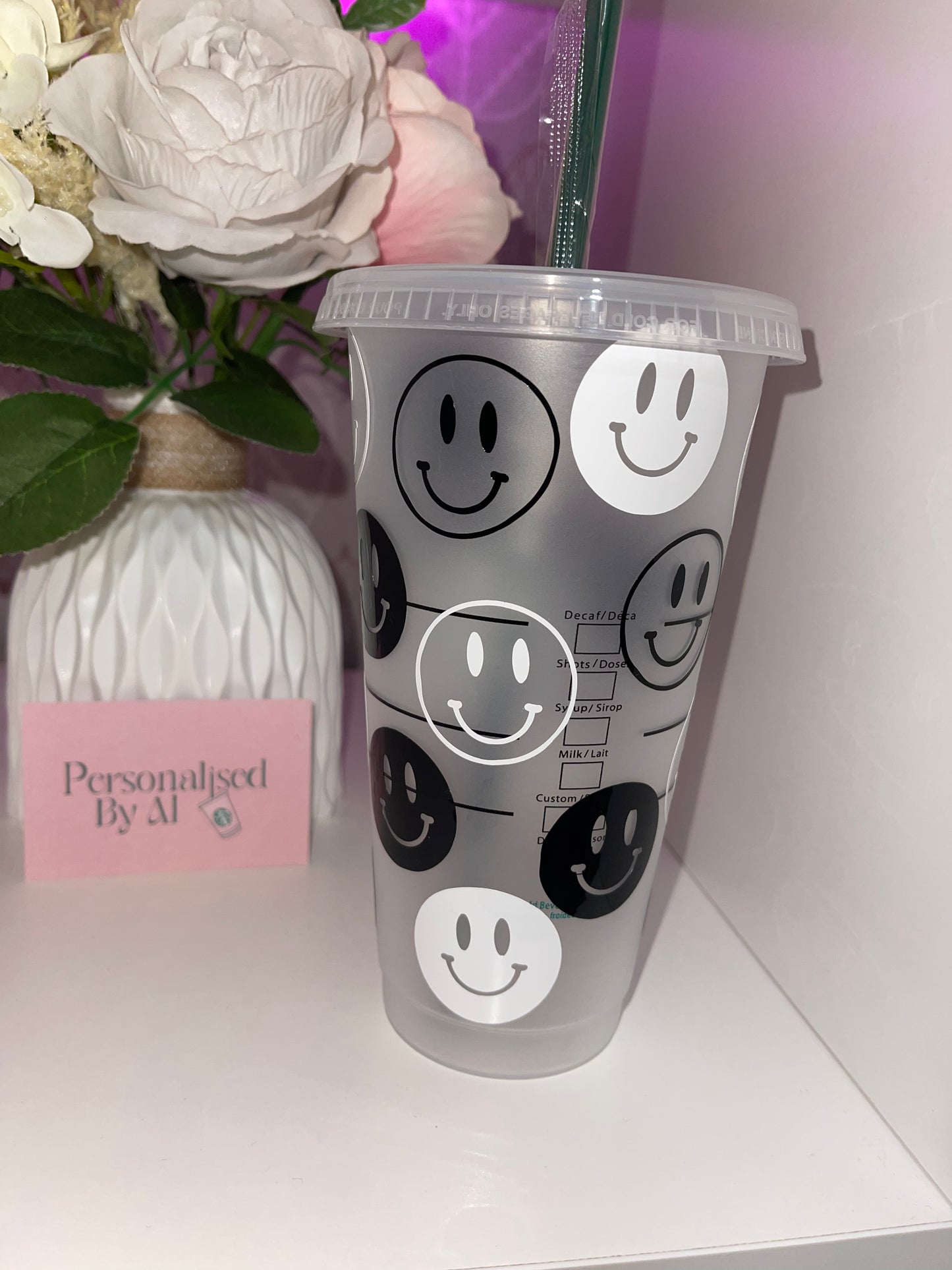 Personalised Smiley Starbucks Cup