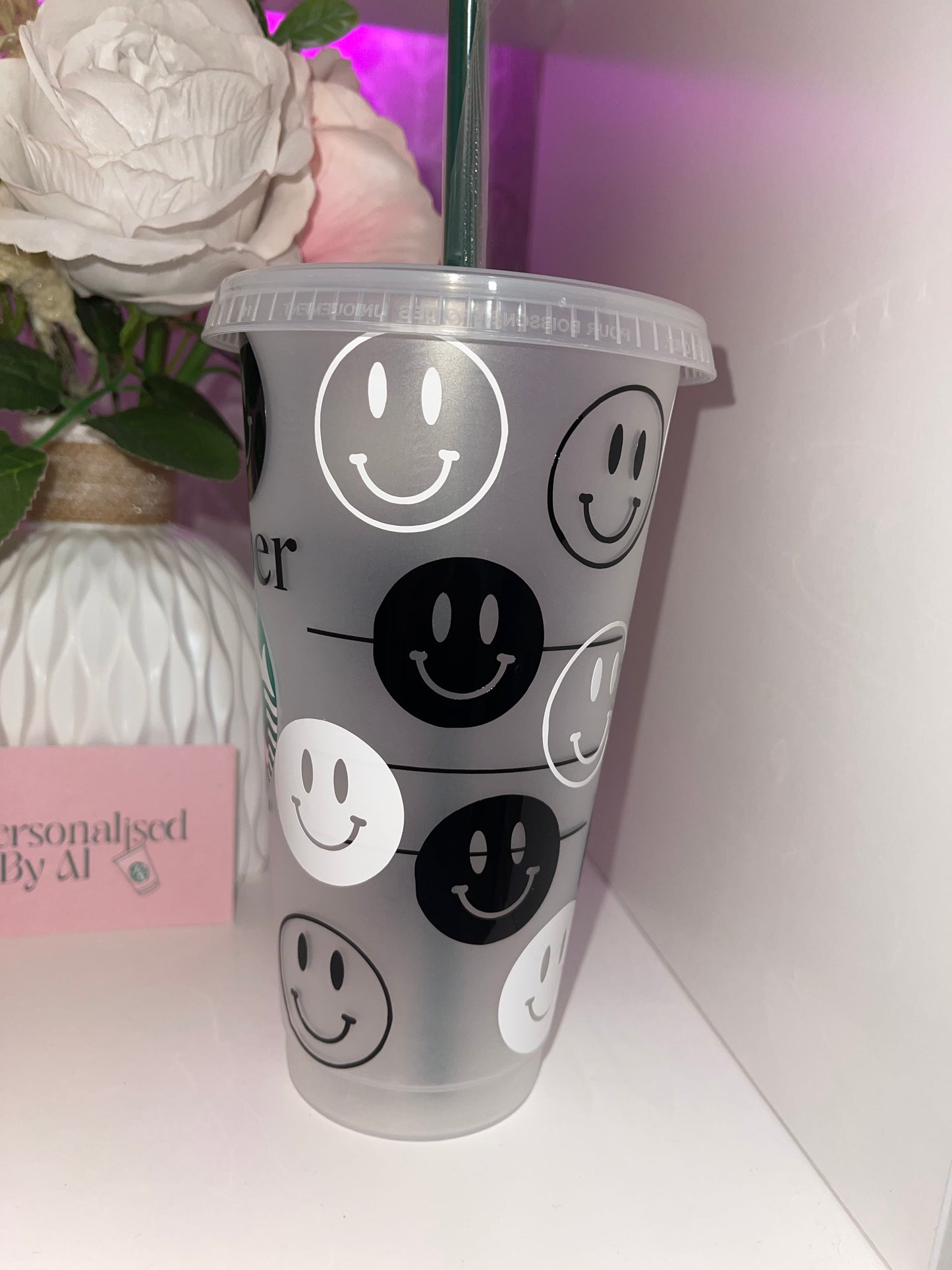 Personalised Smiley Starbucks Cup