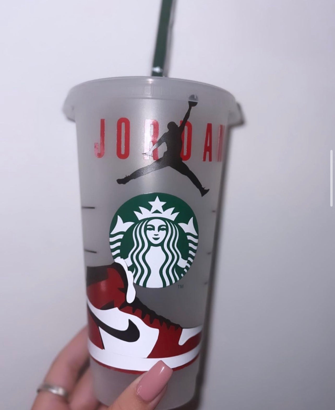 Personalised Nike Jordan Inspired Starbucks Cup