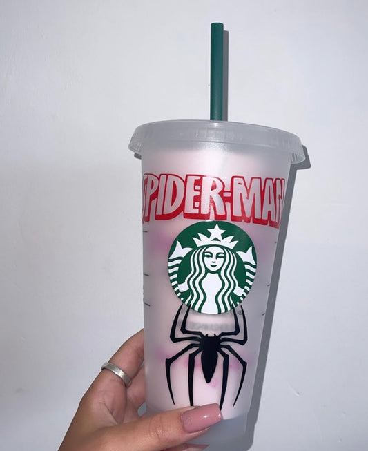 Personalised Spider-Man Theme Starbucks Cup