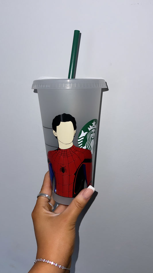 Personalised Spider Man Starbucks Cup