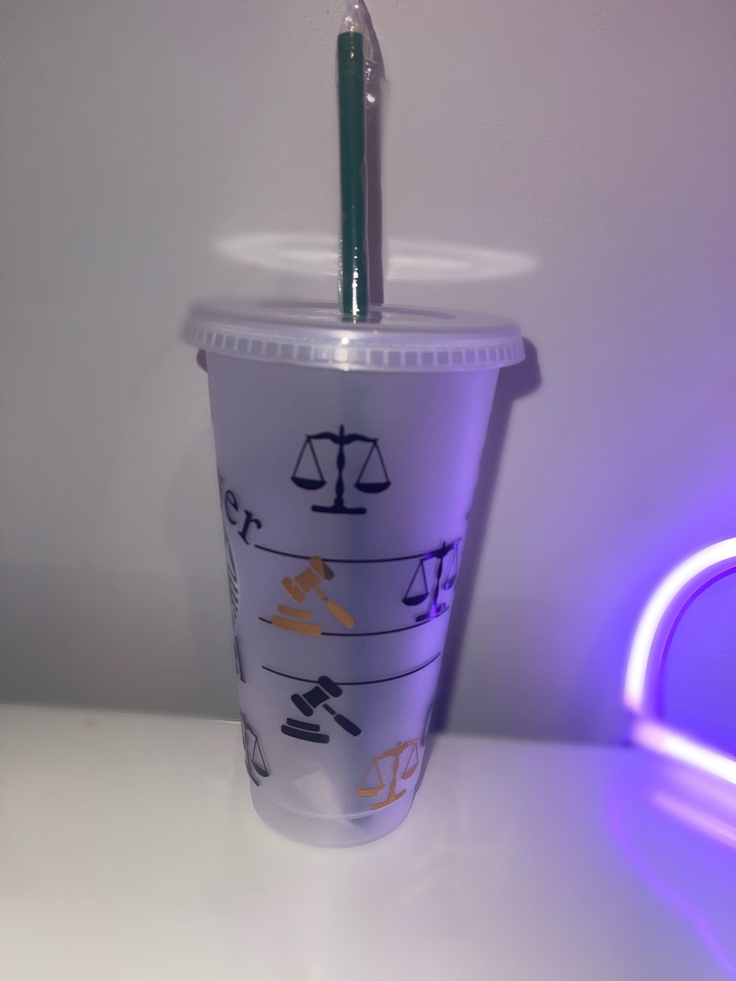 Personalised Lawyer Themed Starbucks Cup