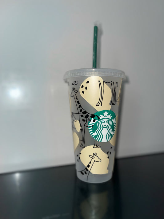 Personalised Giraffe Starbucks Cup